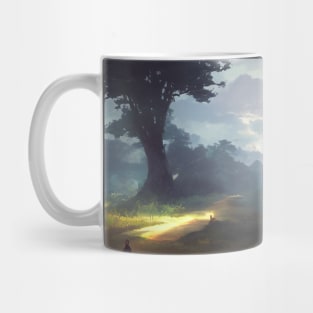 landscape pictures for wall grassy Mug